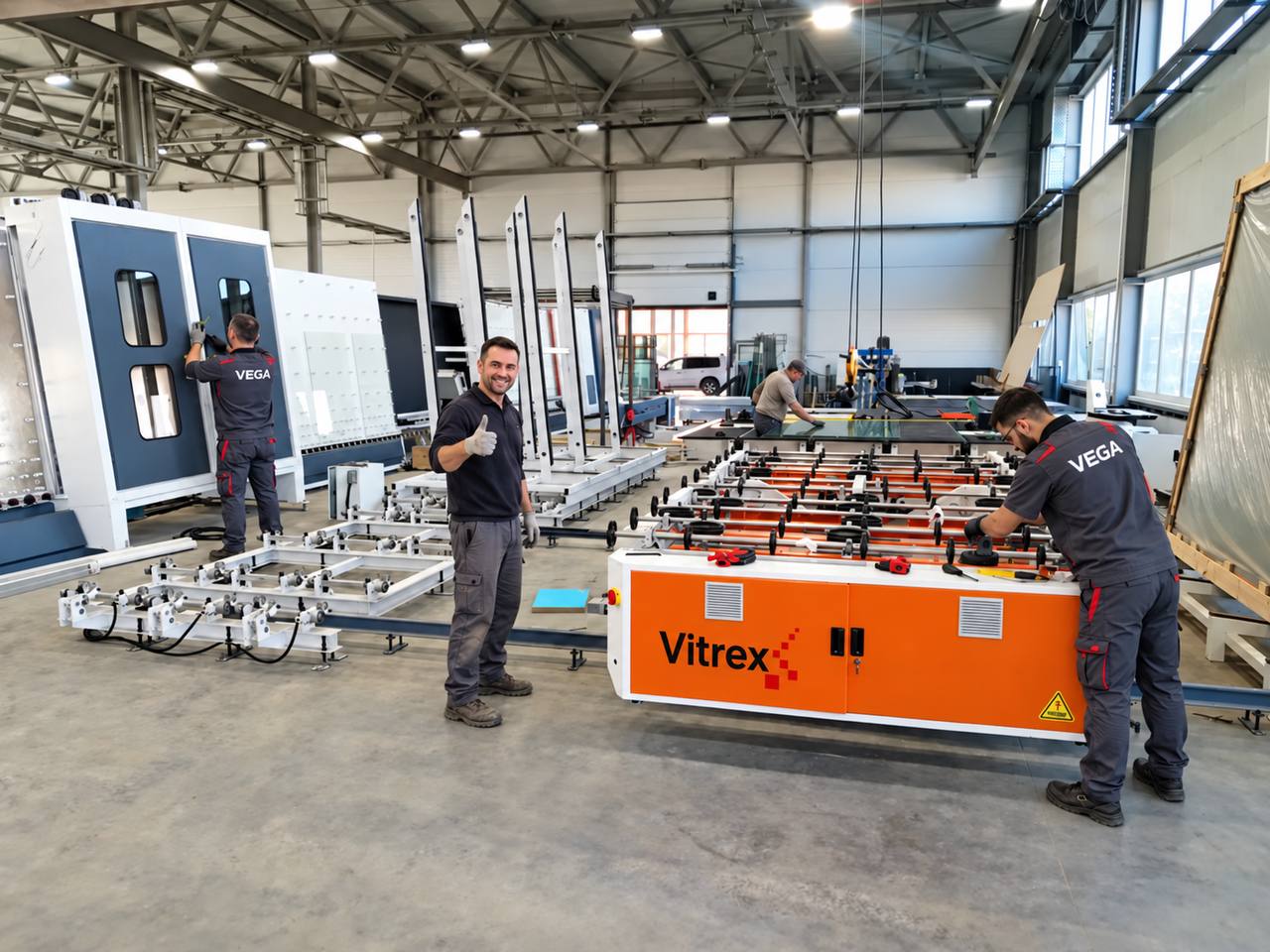 Инсталляция линии производства стеклопакетов Vitrex в Туле